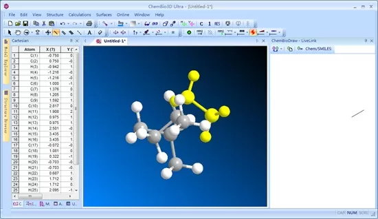 ChemBio3D Ultra(化学结构式3D绘制软件)截图