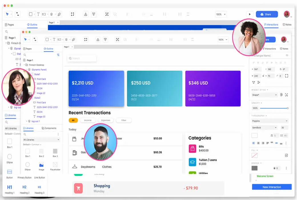 Axure RP 9/10 PRO 专业版 原型设计软件截图