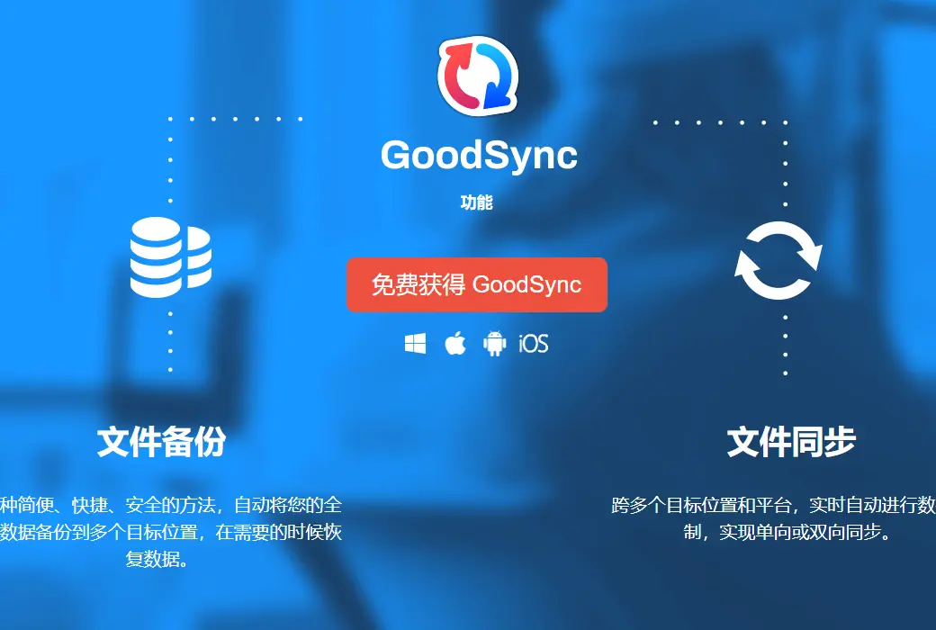 GoodSync 数据自动同步备份工具软件截图