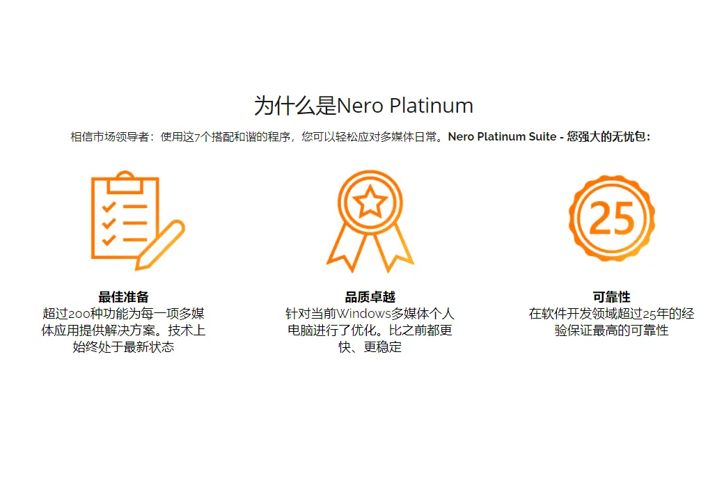 Nero Platinum Suite 2021 白金套装 DVD刻录软件截图