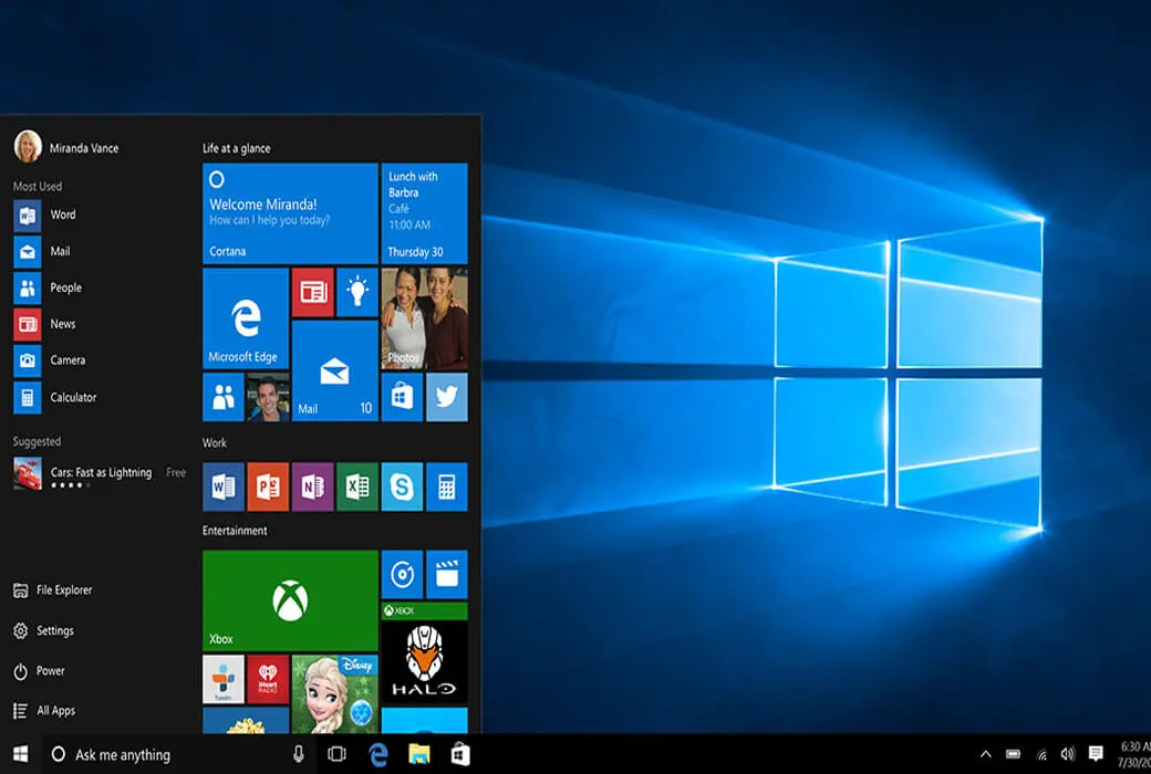 Windows 10 家庭版/专业版 操作系统软件截图
