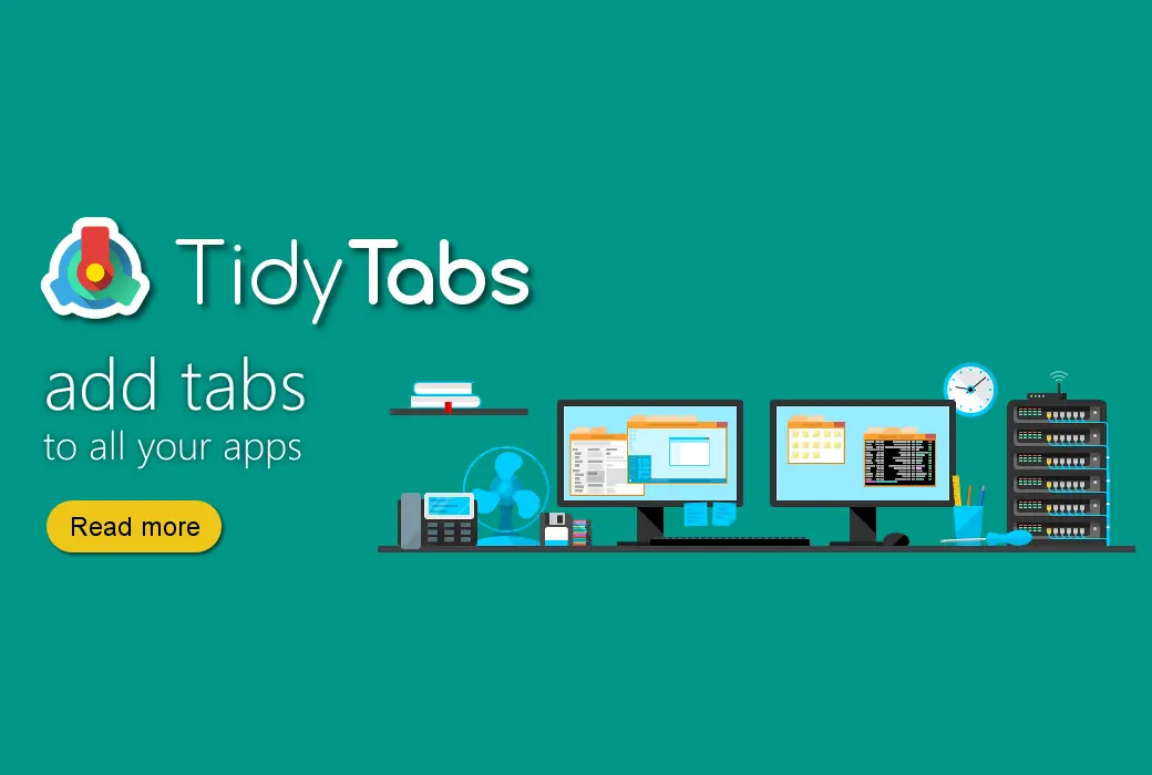 TidyTabs 桌面窗口管理标签化工具软件截图