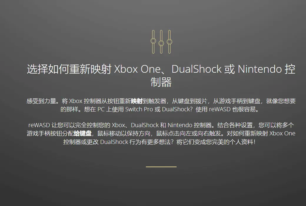DAEMON REWASD PC电脑模拟游戏手柄映射软件截图