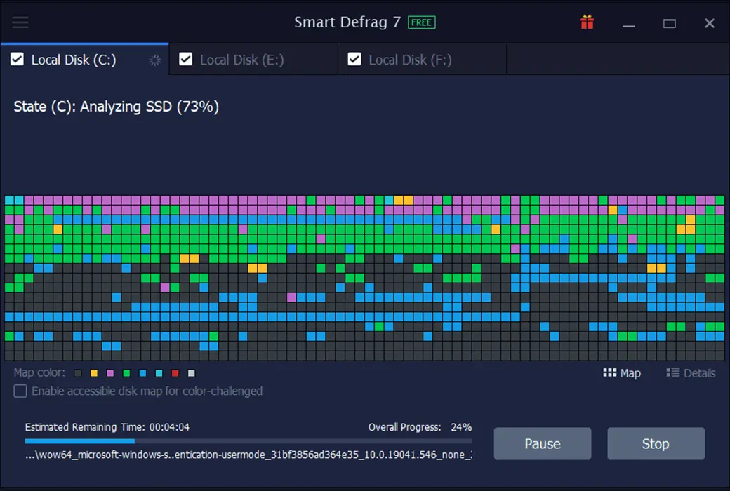 IObit Smart Defrag 10 Pro 磁盘碎片整理截图
