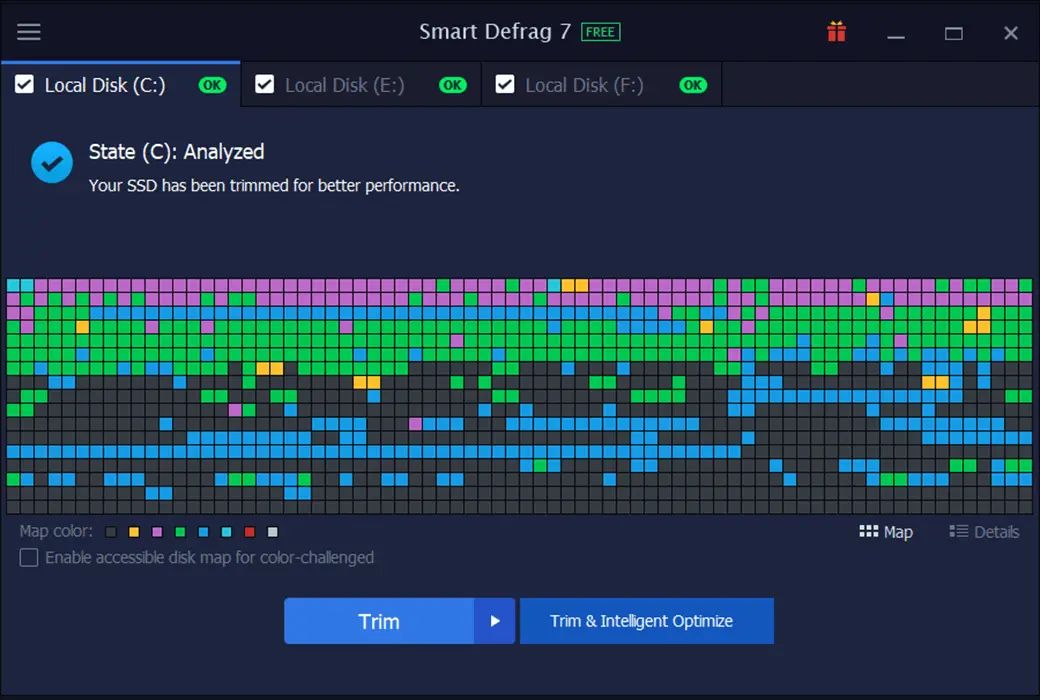 IObit Smart Defrag 10 Pro 磁盘碎片整理截图