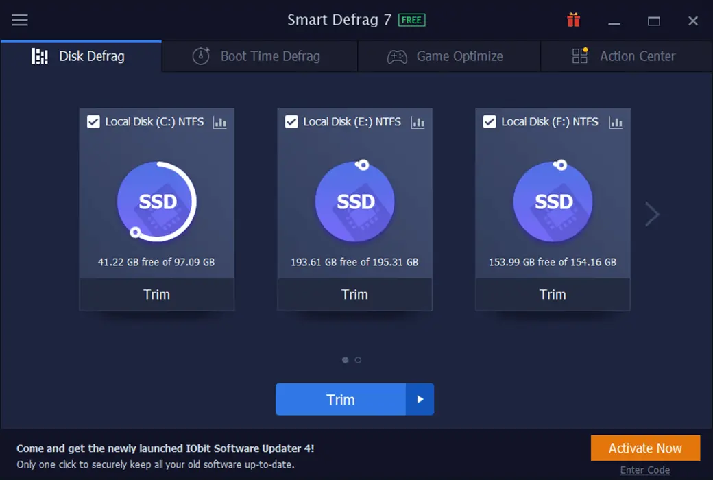 IObit Smart Defrag 10 Pro 磁盘碎片整理截图
