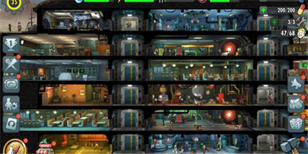 建造地下避难所的手机游戏