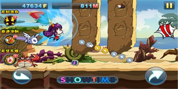 边跑酷边打怪物的游戏