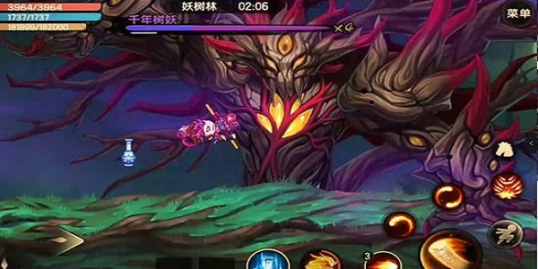 有千年树妖怪物的传奇游戏
