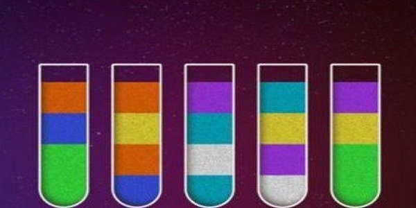 抖音分颜色水的游戏