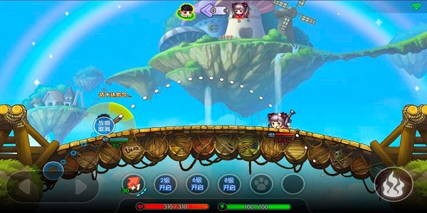 回合制抛物线弹道游戏