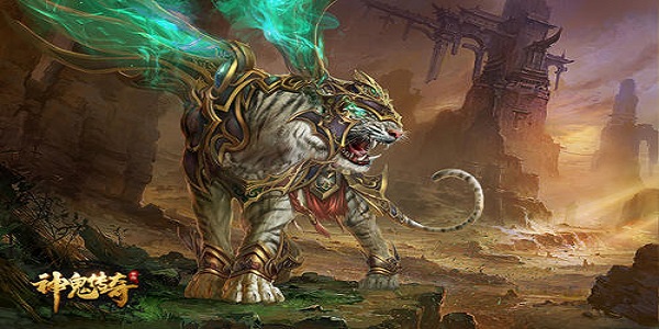 开局自带真白虎的传奇手游