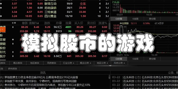 模拟股市的游戏